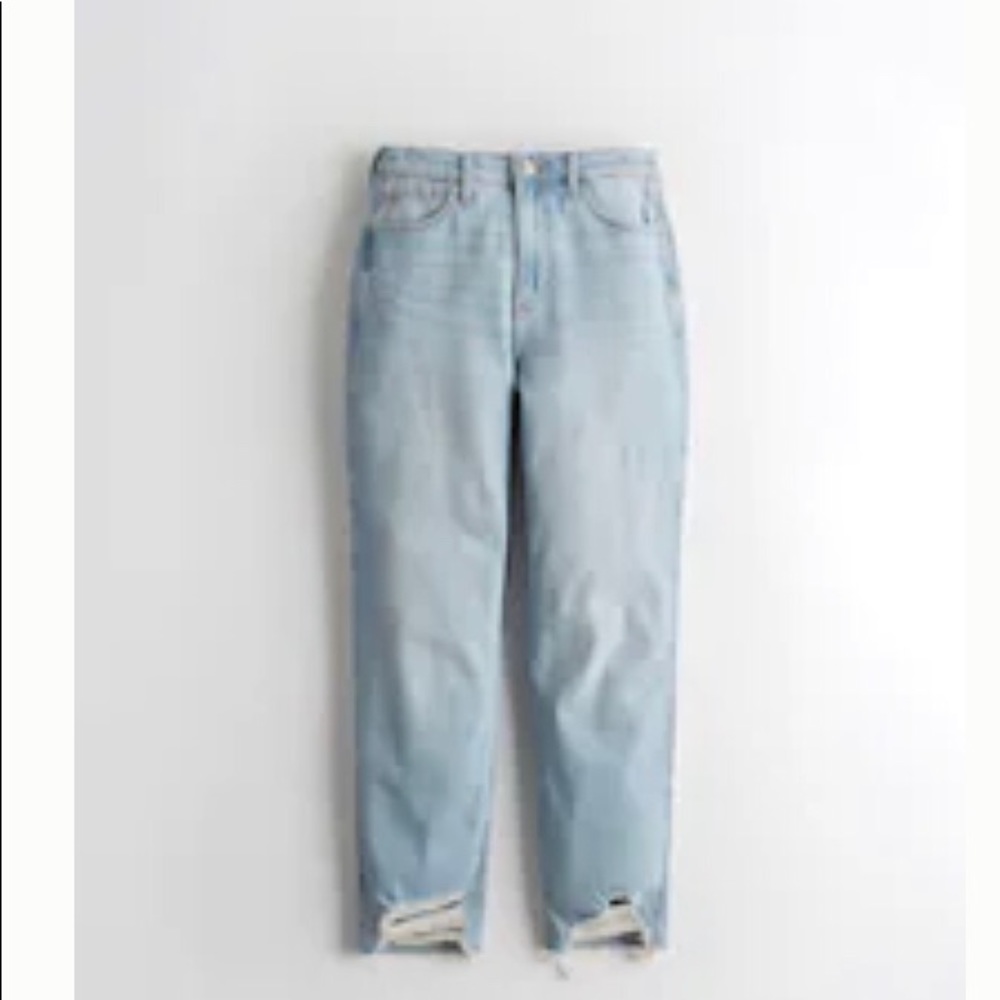 Ultra high rise mom jeans